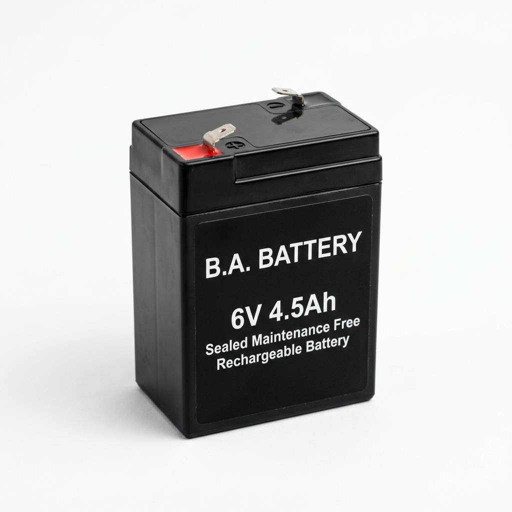 BA 6V 4.5Ah sealed battery illustration