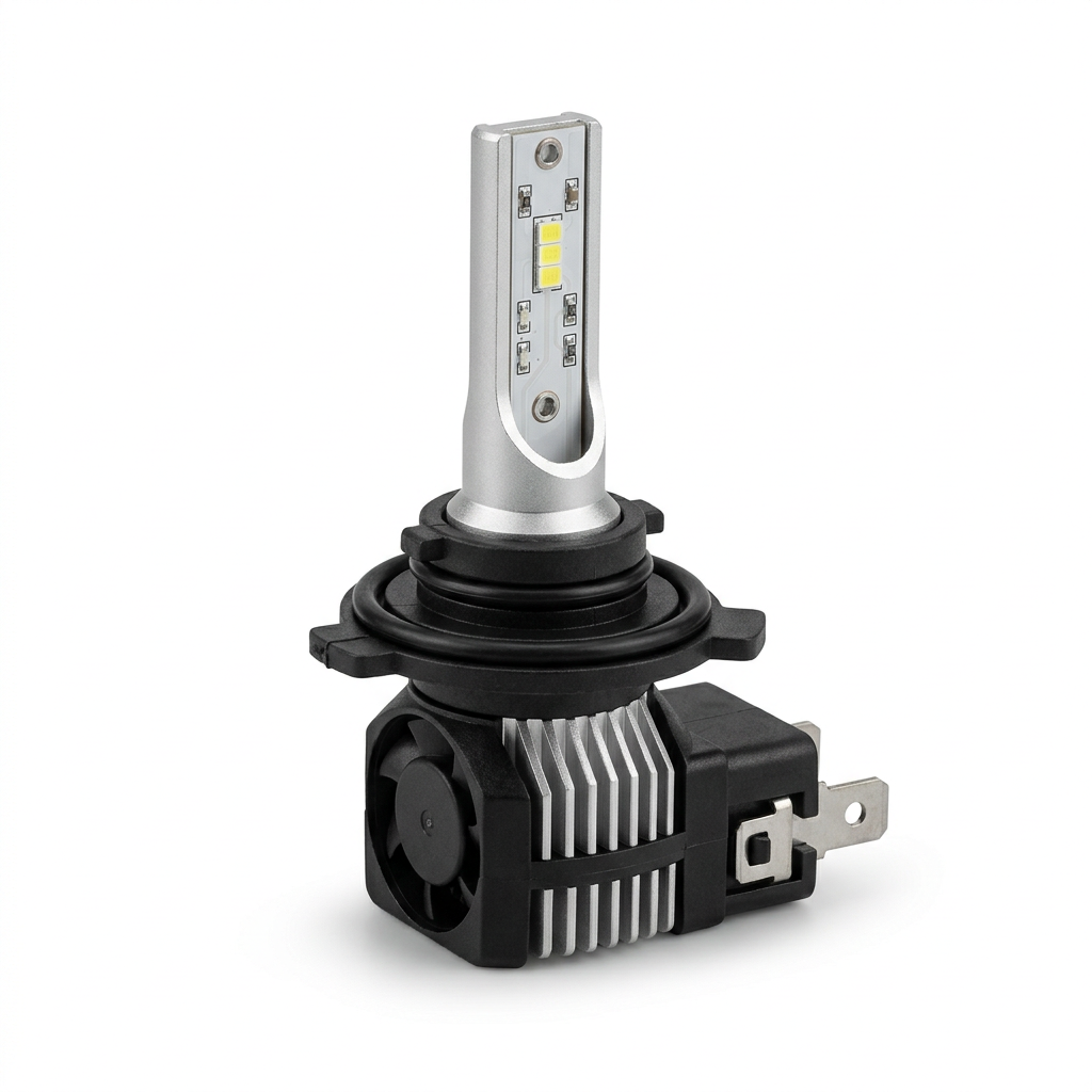 H9 LED headlight bulb illustration